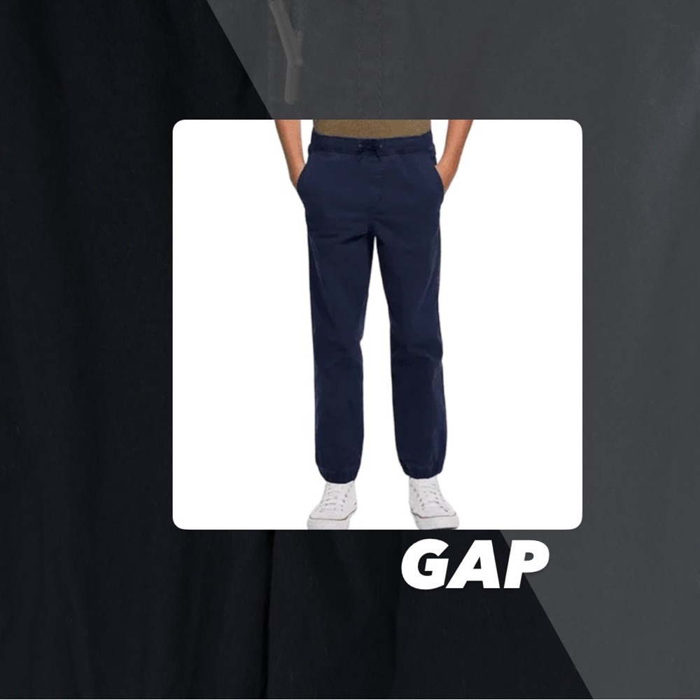 EUC Gap Kids Blue Stretch Twill Joggers